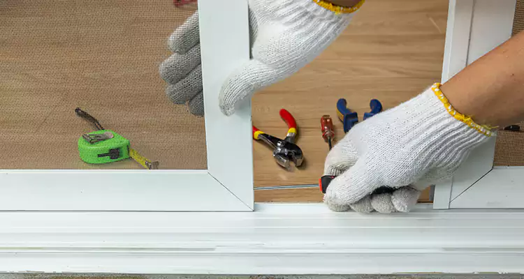 Sliding Glass Door Off Rails Repair in Wellington, FL