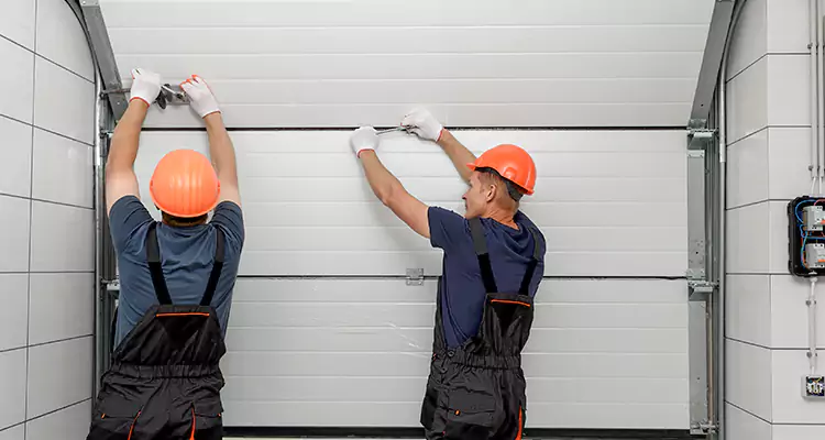 Garage Door Bottom Panel Repair in Wellington, FL
