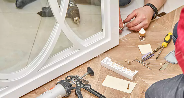 Interior Patio Door Casing Repair in Wellington, FL